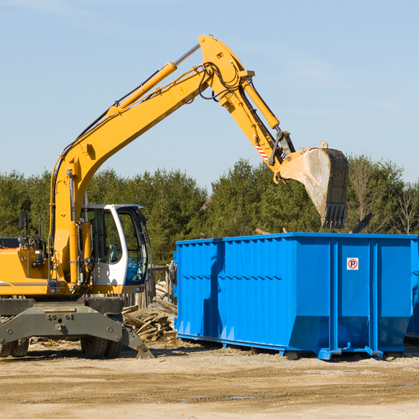 are there any restrictions on where a residential dumpster can be placed in Thomas County Georgia